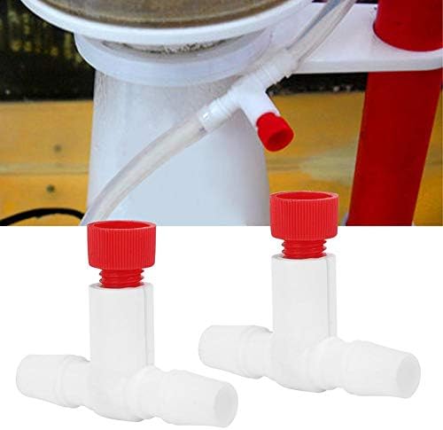 2PCS Aquarium Protein Skimmer Air Valve, Plastic Fine Adjustment Protein Separator Air Valve Protein Skimmer Accessories Universal for MS Protein Separator