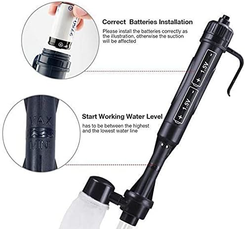 ZTBH Submersible Sump Pump Electric Aquarium Gravel Cleaner 220V Fish Tank Water Change Pump Cleaning Tool Sand Washer Vacuum Gravel Siphon Filter Cleaner Transfer Pump