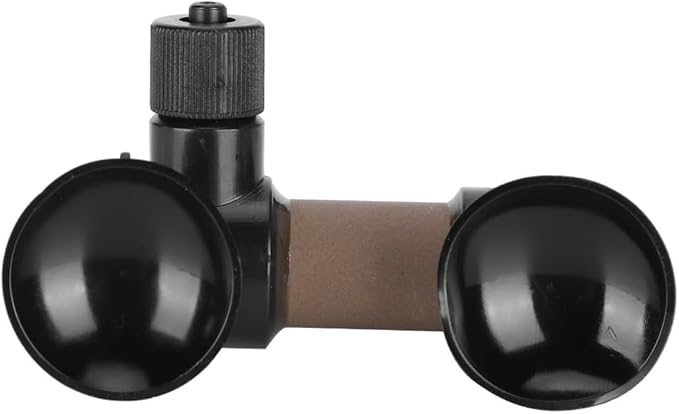 Black Plastic Carbon Dioxide Diffuser Ceramic CO2 Atomizer Dissolve System with Nut Lock for Aquarium(S)