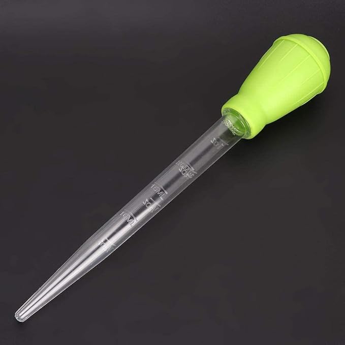 Fish Pipette Dropper Mini Manual Water Changer Aquarium Gravel Cleaner Waste Remover Changer Aquarium Dropper Pipette Feeder Water Transfer(Green)