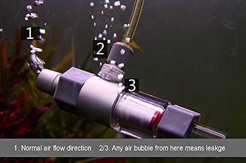 QANVEE Inline CO2 Atomizer Diffuser Aquarium Planted Tanks Aquascape (M1 (12/16MM))