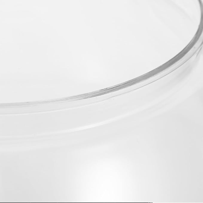 Angoily Clear Plastic Fish Bowl Micro Landscape Container for Goldfish Desktop Tabletop Fish Tank for Fish Tank Decor and Ornaments Living Tank Bowl Accessories for Office