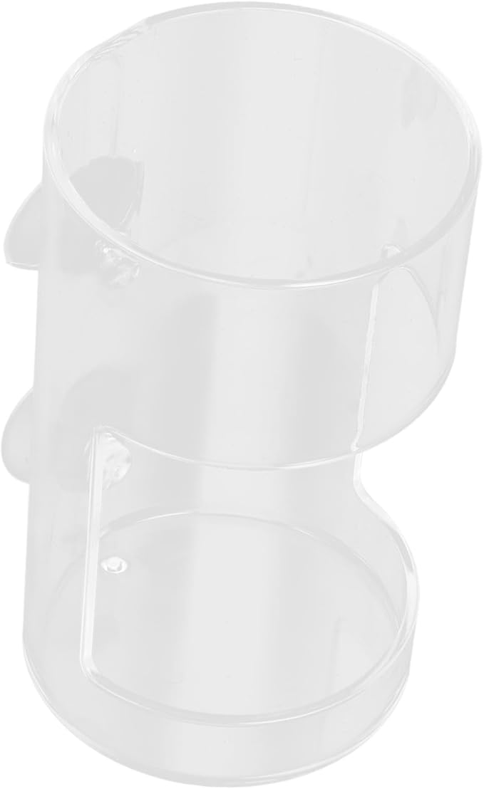 Mikikit Aquarium Acrylic Fish Feeder Cup Multi-Purpose Shrimp and Fish Feeding Dish Automatic Feeding Tool for Tanks Clear Bowl for Aquatic Creatures
