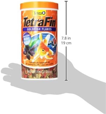 Tetra Goldfish Flakes, Nutritionally Balanced Diet for Aquarium Fish, Vitamin C Enriched Flakes, 7.06 oz (Pack of 2)