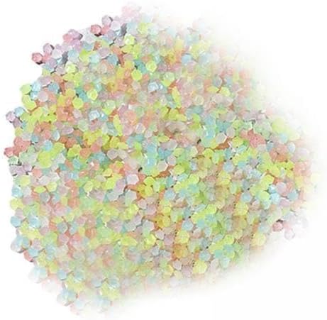 3 Packs Aquarium Stones Resin Glow Pebbles Small Luminous Gravel DIY Craft Sand Materials Shining Decorative Rocks Suitable for Garden Pathway Fish