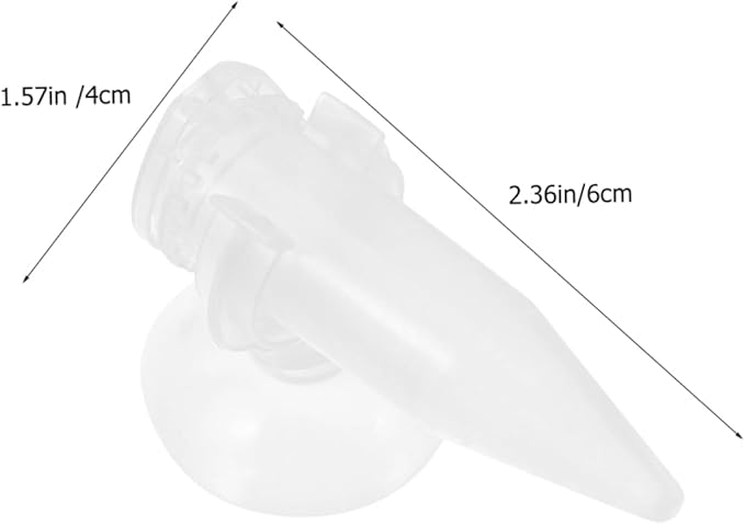 Hemoton 6pcs Automatic Feeder for Aquarium Fish Suction Cup Shrimp Feeder Cup Reusable Plastic Fish Food Holder