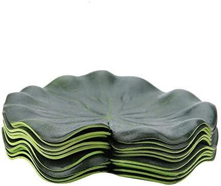 Sheens 10Pcs Aquarium Artificial Lotus Leaf, Fish Tank Water Landscape Decoration Simulation Plastic Floating Lotus Leaves for Freshwater Saltwater Aquarium