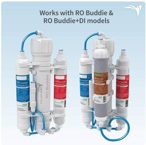 AquaticLife RO Buddie Inline Sediment Filter Cartridge, 5-Micron Reverse Osmosis Deionization Water Filter Replacement Cartridges