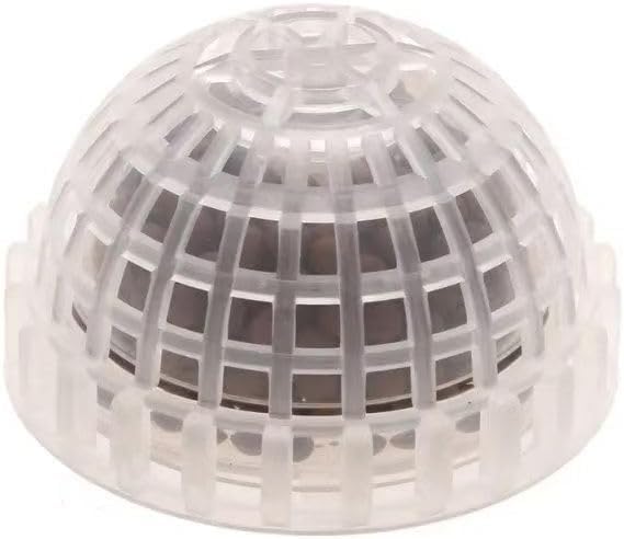 2 Pack Aquarium Moss Ball Holder, Hollow-Designed Plastic Plant Holder with Filter Stone for Shrimp & Fish Tank Decorations