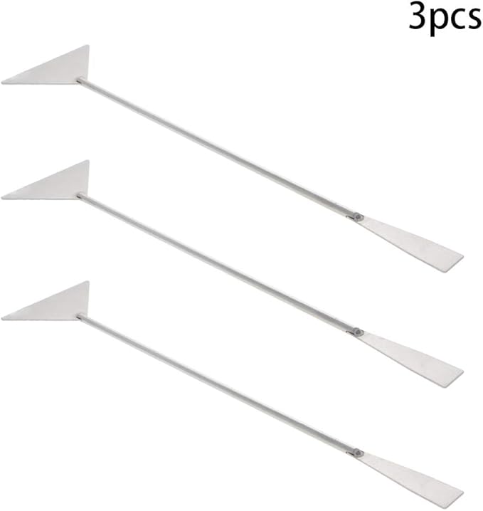 Utoolmart Substrate Spatula Stainless Steel Aquarium Fish Tank Aquatic Plants Tool 3 pcs