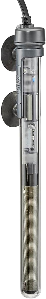 AquaReady 50w Preset Aquarium Heater - Submersible Fish Tank Heater for Freshwater & Saltwater Aquariums, Reliable & Energy Efficient, Compact Design for 10-15 Gallon Tanks