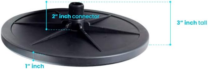ECD350-E | 12” EPDM Fine Bubble Disc Diffuser | Aerators for Ponds, Lakes and Aquarium or Water Treatment | 3/4 MNPT nipple | SSI Aeration Original (1)