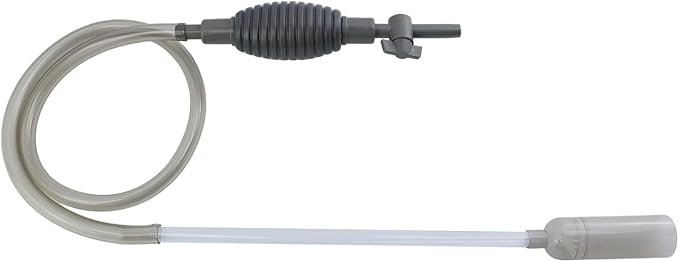 2 Sets Aquarium Siphon Water Changer, 5.6 Ft/67" Gravel Vacuum for Aquarium, Fish Tank Gravel Cleaner with Long Nozzle for Changing Water (Grey)