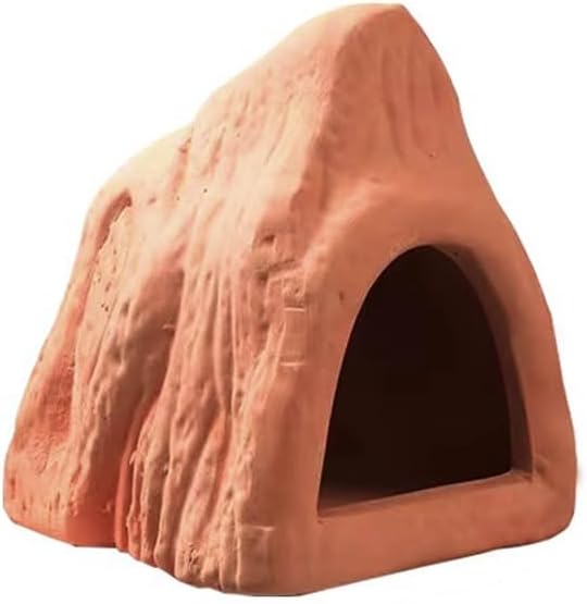 Red Soil, Purple Sand, Fish and Shrimp shelter Holes，Aquarium Decoration，Aquarium Ornament Plastic Fish Tank Decoration for Aquarium Landscape (Cave Shelter), ZY-3005