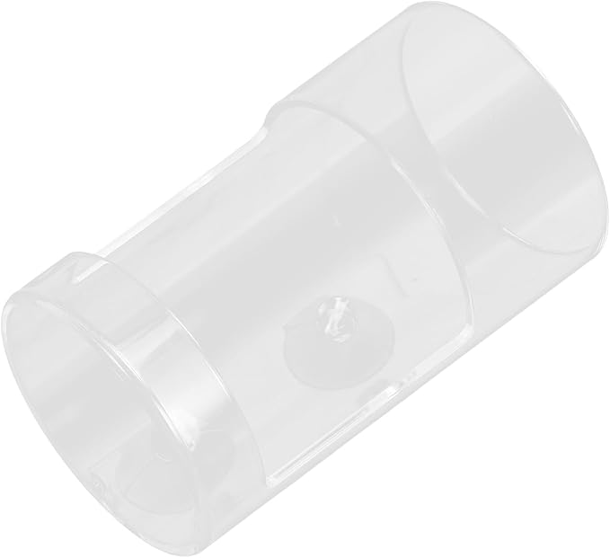 Hemobllo Automatic Acrylic Aquarium Feeder for Fish Tanks Shrimp Feeding Dish with Suction Cup Small Size Precise Feeding Tool for Vacation Fish Tank Use