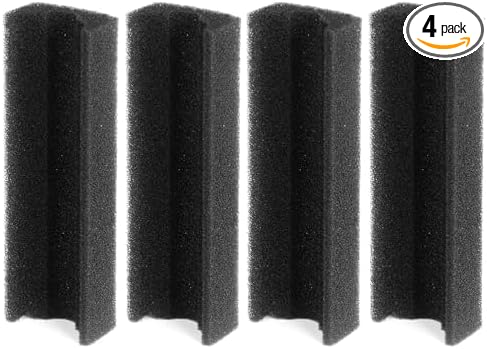 TARARIUM CTUV-H4F-600 Aquarium Filter Sponge Replacement Filters 4 Pack CTUV-H4F-400