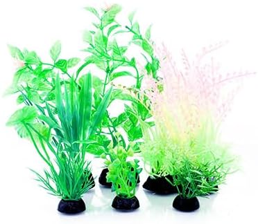 6 Pink Fish Tank Decoration Plants Aquarium Decoration Plants Colored Fish Tank Accessories for Plants