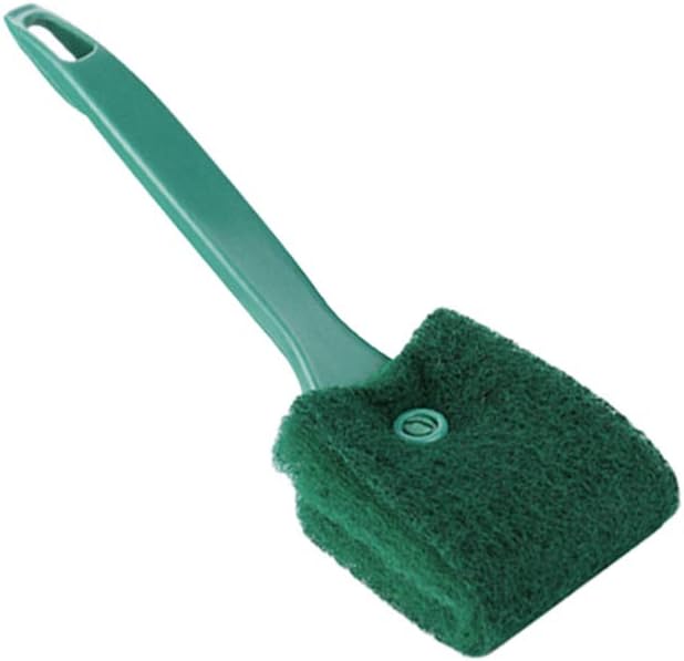 POPETPOP 2 Pcs Fish Tank Sponge Cleaner - Double Sided Sponge Cleaning Brush Cleaner Scrubber Fish Tank Scrubber for Glass Aquariums and Home Kitchen (Blue 40cm+Green 23cm)
