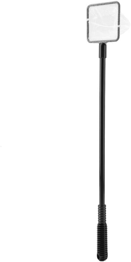 Cocoarm Fish Cleaning Tools 4 in 1 Aquarium Clean Set Aquarium Scraper Cleaner Brush Fish Net Gravel Rake Scraper Fork