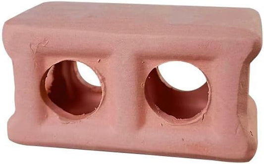 Red Soil, Purple Sand, Fish and Shrimp shelter Holes，Aquarium Decoration，Aquarium Ornament Plastic Fish Tank Decoration for Aquarium Landscape (Square Pillar shelter), ZY-3005