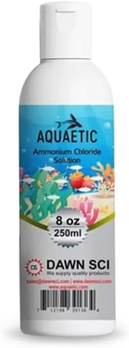 Aquaetic Ammonium Chloride- Aquarium Solution 8-Ounce Bottle