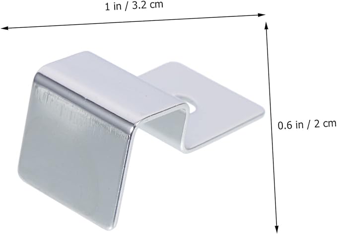 Kisangel 12pcs Stainless Steel Fish Tank Lid Clips Aquarium Cover Holders Easy Install Bracket Supports for Thick Glass Fish Tank Accessories