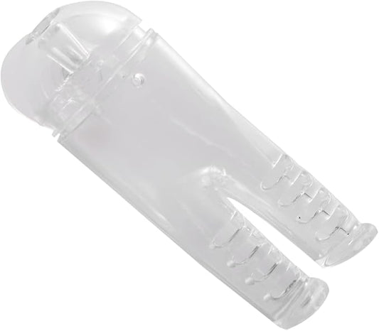 Aquarium Fish Automatic Feeder with Cover Pants-Shaped Shrimp Food Dispenser for Fish Tank Easy to Install Transparent Design with Cup Safe Material