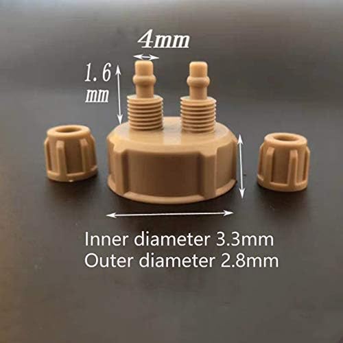 Aquarium Multifunction 2Pc DIY CO2 System Kits Generator Bottle Cap Fish Tank Carbon Dioxide DIY Reactor Quick Cap