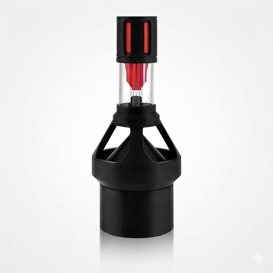 Fish Tank Silencer, H-Shaped Anti-Overflow Filter, Plastic Brush Spiral Filter, Fish Tank Accessory(Red,50mm)