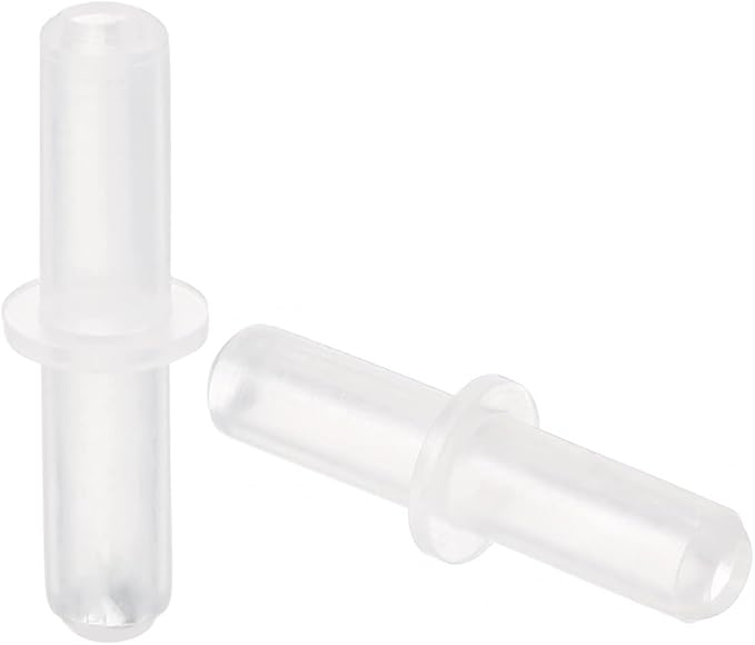 uxcell 120Pcs Aquarium Air Valve Connector Plastic Inline Tubing 3/16"(4.9mm) OD Straight Valves Aquarium Airline Tubing Connector for Fish Tank Pond Air Line