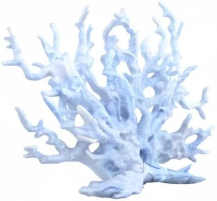 Blue Artificial Aquarium Plant Ornament Decor Plastic Coral Reef Fish Tank Decoration
