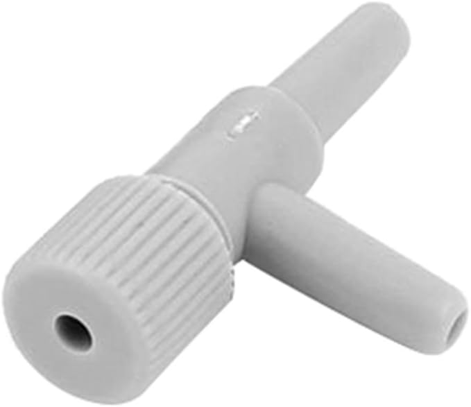 AKOAK 20 Pack Standard 4mm Inner Diameter Aquarium Air Line Tubing Fish Tank Oxygen Air Pump Volume Flow Control Valve（Grey）