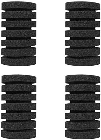 UPETTOOLS Aquarium Biochemical Sponge Filter Ultra Quiet Aquarium Air Pump Bio Sponge Fish Tank Foam Filter Comes with 4/2 Sponges 4/2of Bio Ceramic Media Balls