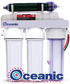 Premier 5 Stage Reverse Osmosis & Deionization (RODI) | Aquarium Reef Water Filter System - 50 GPD | Water Purifier for Fish Tank with Filter's Included