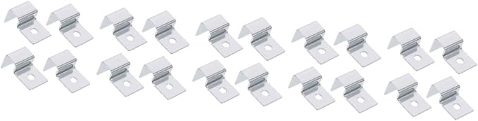 BESPORTBLE 20pcs Sturdy Aquarium Glass Lid Holders Support Clips for Fish Tanks Stainless Steel Brackets for Various Aquariums Easy Cleaning Accessory