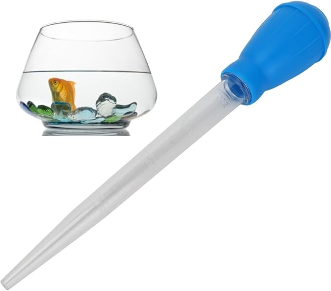 30ml Plastic Aquarium Gravel Cleaner Tool Leak-Proof Design Siphon Dropper for Fish Tank Water Change & Sand Cleaning