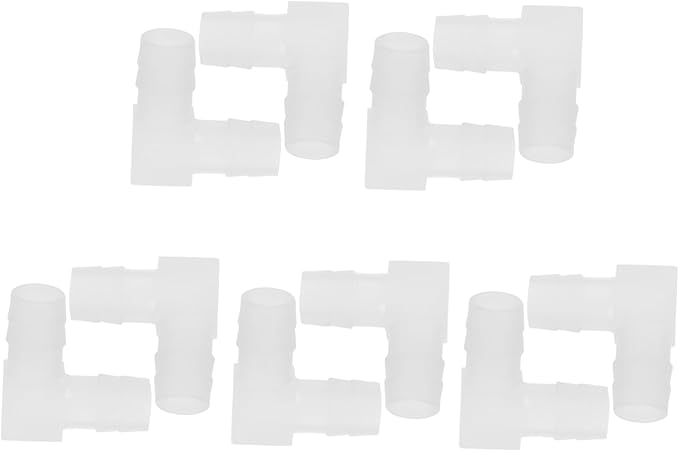 10pcs Aquarium Pipe Connectors Plastic Elbow Coupling Fittings for Fish Tank Water Connector Material for Projects and Quick Fluid Transfer