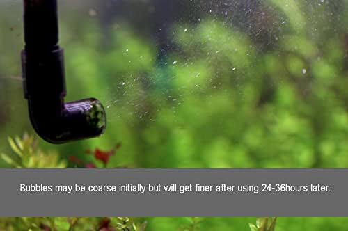 QANVEE Inline CO2 Atomizer Diffuser Aquarium Planted Tanks Aquascape (M1 (12/16MM))