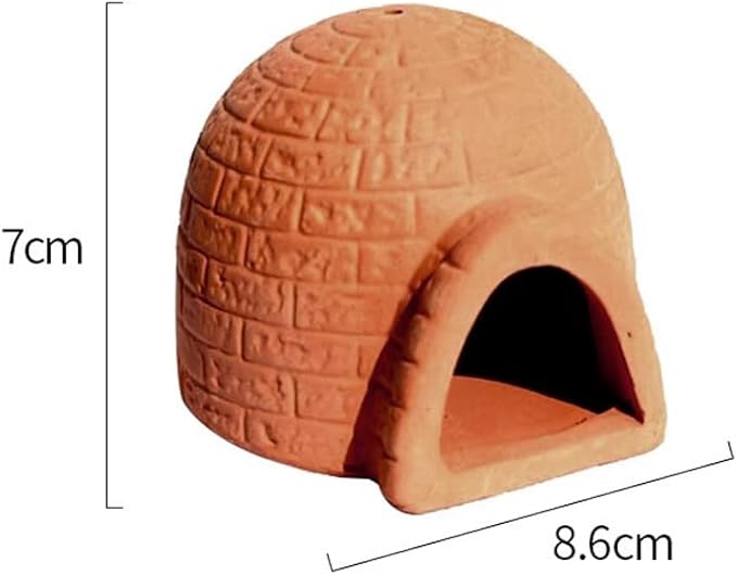 Red Soil, Purple Sand, Fish and Shrimp shelter Holes，Aquarium Decoration，Aquarium Ornament Plastic Fish Tank Decoration for Aquarium Landscape (Antarctic House), ZY-3005