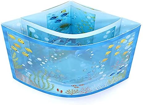 Hallmark 825003 Summer Card Pop Up 3D Curved Large Aquarium