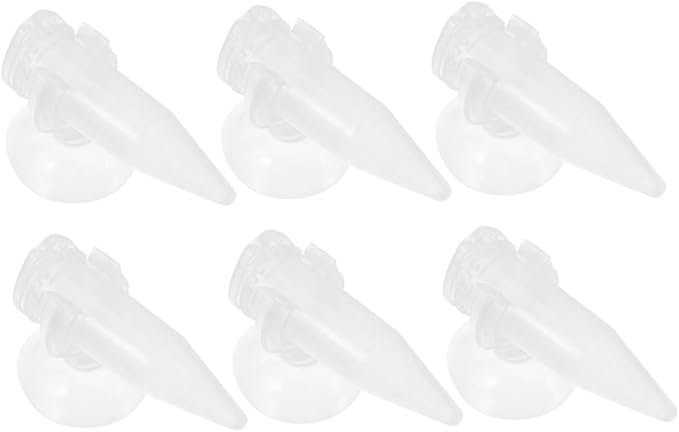 POPETPOP 6Pcs Aquarium Feeder Automatic Shrimp Hatchery with Suction Cup Easy to Use Fish Food Dispenser for Freshwater and Saltwater Tanks Durable and Space Saving Feeding