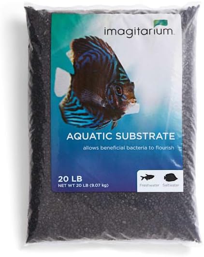 imagitarium by Petco Aquarium Gravel Substrate Frosted Black 20 lbs.