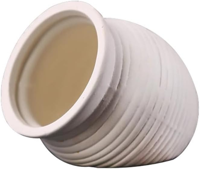 Red Soil, Purple Sand, Fish and Shrimp shelter Holes，Aquarium Decoration，Aquarium Ornament Plastic Fish Tank Decoration for Aquarium Landscape (Large White Pottery jar), ZY-3005