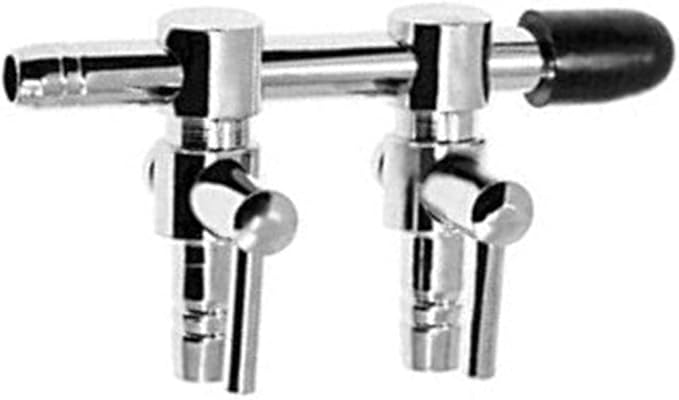 Aquarium Air Valve 2 Way Inline Manifold Air Flow Pump Tubing Splitter Lever Control Valve 4-Pack