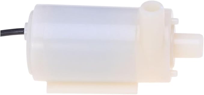 Balacoo Battery Operated Water Pump Mini Submersible Pump Dc Motor White Safe for Fish