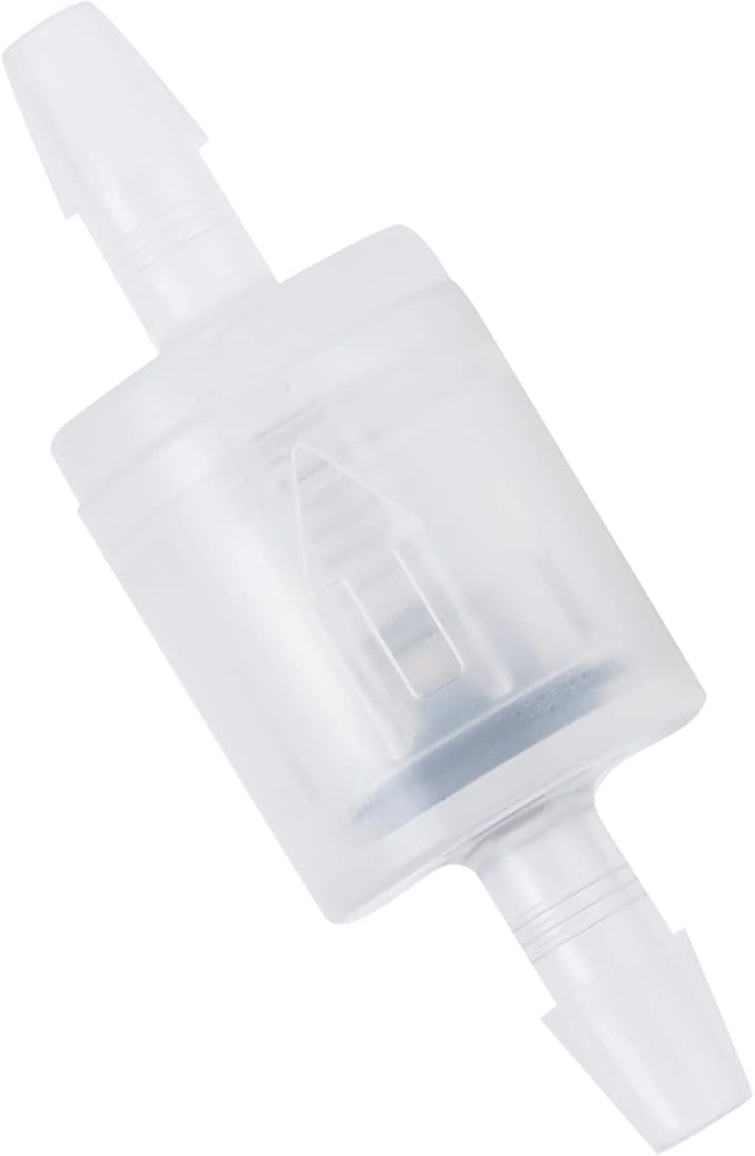 Check Valve Air Pump Accessories PP NonSlip Airtight Valve for Aquarium Hydroponics Air Tubing 1/4 Inch (1/8'')