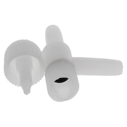 MroMax Aquarium 2 Way Air Line Plastic Regulator Connector for Fish Tank Pump 4mm/0.16", White 20 Pcs