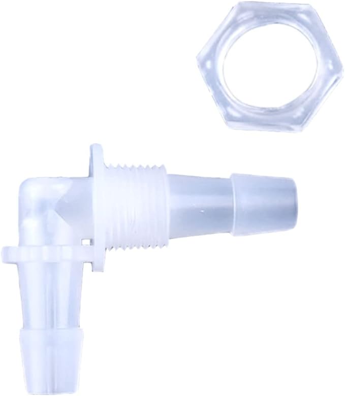 5Pcs Hex Nut PP Pagoda Elbow Connectors Aquarium Tank Air Pump Hose Joints Irrigation Pipe Fittings,9.5-G3I8-9.5