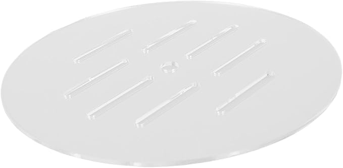 2pcs Round Aquarium Cover, 7.5 Inch Impact Proof Scratch Proof Clear Acrylic Fish Tank Top Cover Lid with Hole for Turtles Shrimps Fish