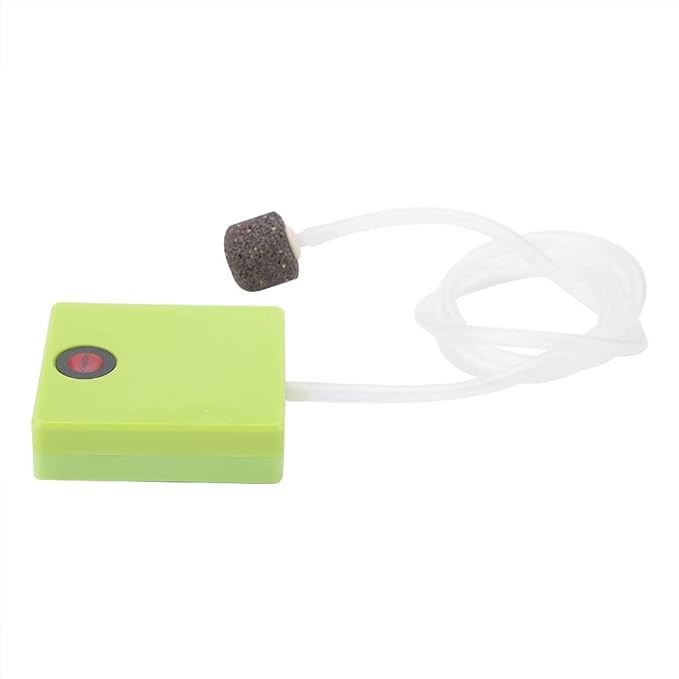 Portable Dry Battery Operated Aquarium Air Pump Oxygen Aerator with Air Stone
